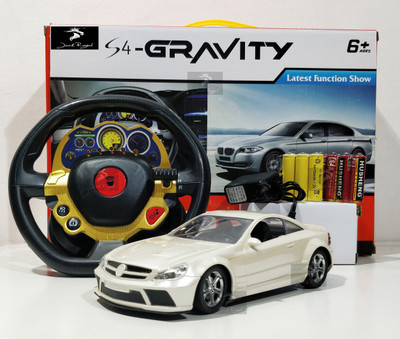 

Jack Royal 1:18 scale S4 gravity induction remote control pearl white benz car(White)