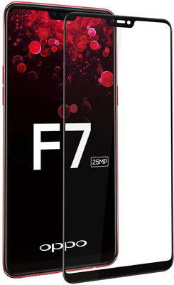 Bodoma Edge To Edge Tempered Glass for OPPO F7(Pack of 1)