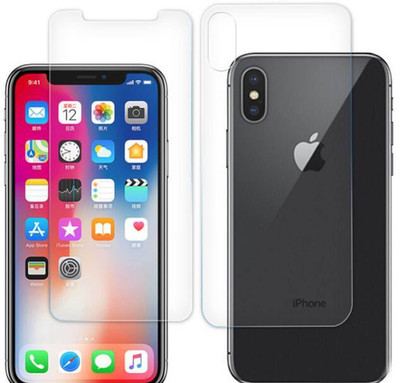 CASE CREATION Front and Back Tempered Glass for Apple iPhone X 2017(Pack of 2)