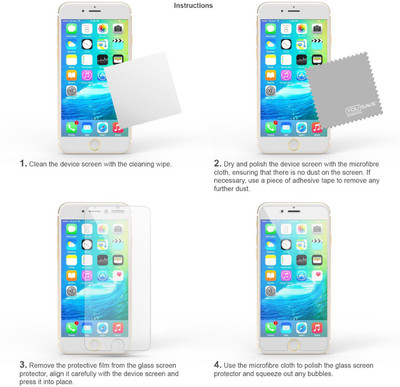CASE CREATION Tempered Glass Guard for Apple iPhone 5(Pack of 1)