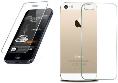 CASE CREATION Front and Back Tempered Glass for Apple iPhone 5, Apple iPhone SE, Apple iPhone 5s(Pack of 2)
