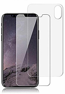CASE CREATION Front and Back Tempered Glass for Apple iPhone X(Pack of 2)