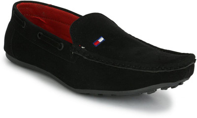 

Red Rose Loafers For Men(Black
