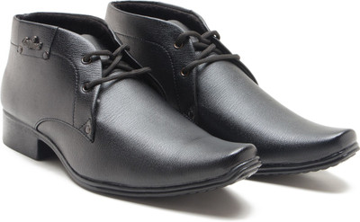 ZIXER Formal Shoe For Office Lace Up For Men(Black