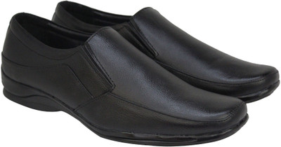 

Koscko Premium Quality Genuine Leather Formal Shoes for Men Slip On For Men(Black