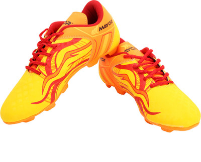 

Mayor Fiero Football Shoes For Women(Yellow, Red)