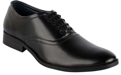 

Goosebird Men's Leather Oxford Dress Shoes Formal Plain Toe Lace-up Modern Shoes Lace Up For Men(Black