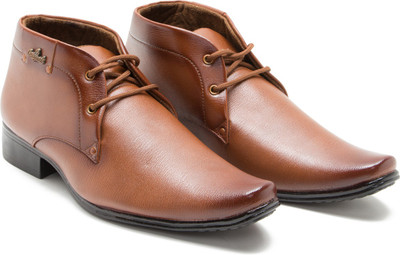 

ZIXER Formal Shoe For Office Lace Up For Men(Tan
