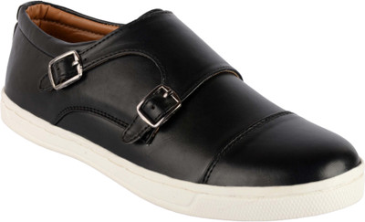 

Goosebird Stylish Black Casual Office Corporate Party Wear Canvas Sneaker Casuals For Men(Black