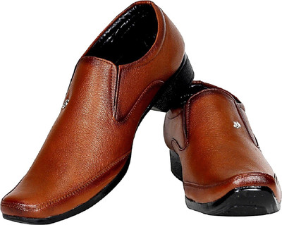 

Zixer Formal Shoe For Office Slip On For Men(Brown, Tan