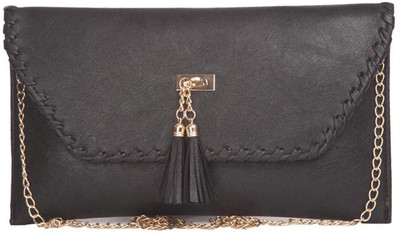 

Aliado Women Evening/Party Black Leatherette Sling Bag