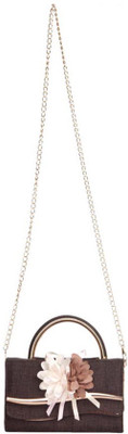 

Aliado Women Evening/Party Grey Leatherette Sling Bag