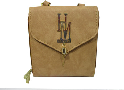 

Rahmanbags Girls Casual Khaki PU Sling Bag