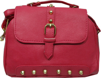 

Rahmanbags Girls Casual Red PU Sling Bag
