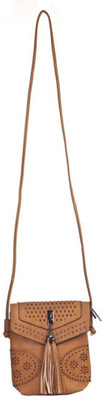 

Aliado Women Casual Brown Leatherette Sling Bag