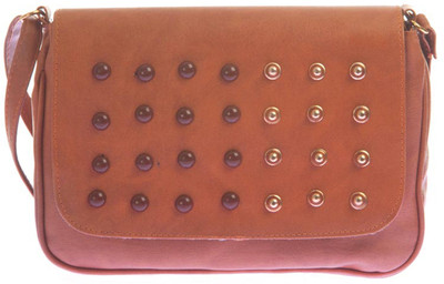 

Aliado Women Casual Brown Leatherette Sling Bag