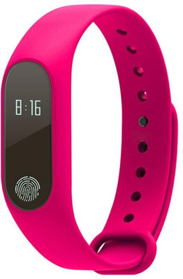 

TARVIK M2 Intelligence Health Bracelet Activity Tracker with Bluetooth Heart Rate Monitor Waterproof Touch LED Smart Fitness Band(Pink Strap, Size : UNIVERSAL)