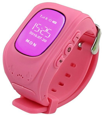 

MOBILE FIT PINK : 2017 New GPS smart watch BABY watch Q50 GPS Location Safety Zone Tracker for Kid Safe Anti-Lost Monitor PK Q50 Pedometer Gifts BY MOBILE FIT PINK Smartwatch(Pink Strap FREE SIZE)