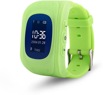 

Estar GREEN BABY SMARTWATCH Bluetooth Q50 Smart Children Anti Lost GPS Tracker , Baby Watch , Kids SOS Calling Smart Watch Compatible with All 3G and 4G Smart phones with Calling Function & Camera All Function of Smart Smartphones Compatible with all Andr