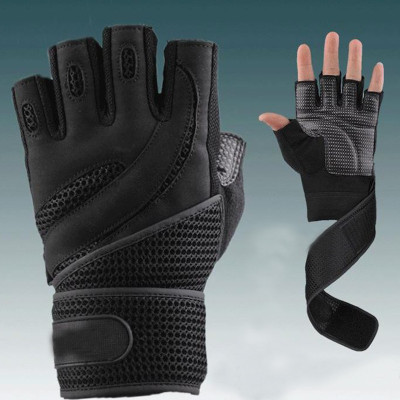 

RIGHTWAY BEST QUALITY GYM GLOVES FOR GYM EXERCISES Gym & Fitness Gloves (, Black
