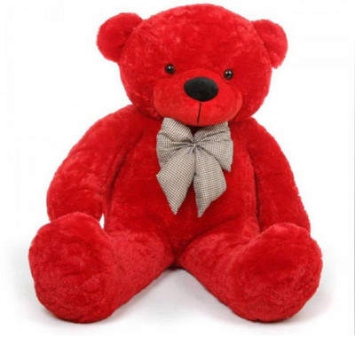 

ManoJ Enterprises 3 feet lovable cute red teddy bear - 92 cm(Red)