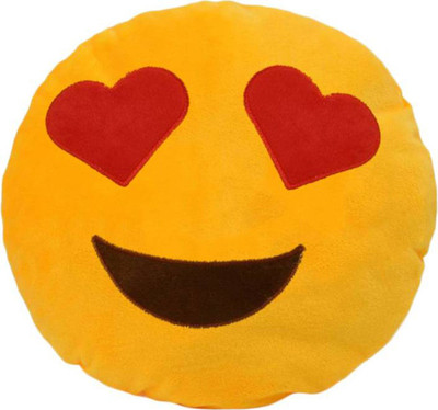

Drivya Smiley Decorative Cushion - 30 cm(Yellow)