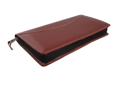 

iHomes Brown Expendable Leatherite Cheque Book Holder/Document Holder(Brown)