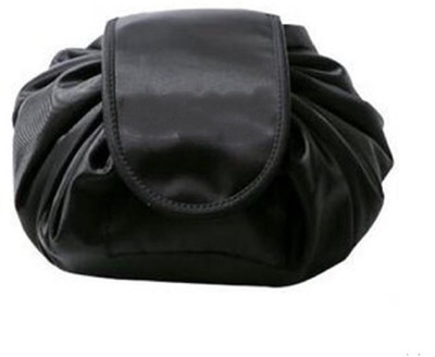 

JustChhapo Imported Magic Folding Travel Pouch Drawstring Organizer Bag for Cosmetic and Toiletries for Women Travel Toiletry Kit(Black)