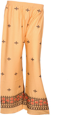 IndiWeaves Regular Fit Women Beige Trousers