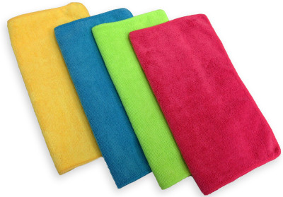 Heirloom Quality Fabric Vehicle Washing  Cloth(Pack Of 4)