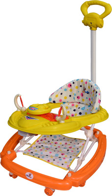 

Sunbaby Musical Activity Walker With Parent Rod(Yellow, Orange), Orange;yellow