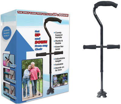 

VibeX ™ Self Standing Folding Walking Cane Lightweight Walking Stick with Cushion Handle Adjustable Folding Cane Walking Stick