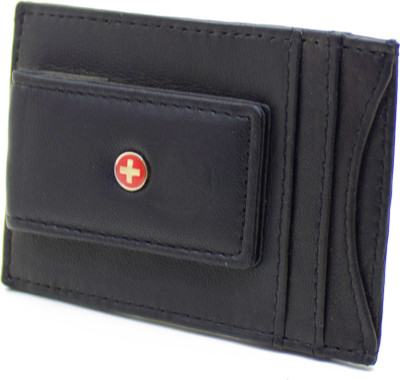 

NIetz Men Black Genuine Leather Wallet(5 Card Slots)