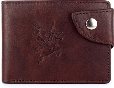 

The Clownfish Men Brown Genuine Leather Wallet(6 Card Slots), Coffee