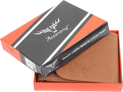 

Accezory Boys Tan Artificial Leather Wallet(3 Card Slots)
