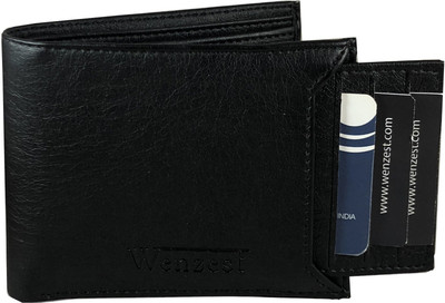 

Wenzest Boys Black Artificial Leather Wallet(7 Card Slots)