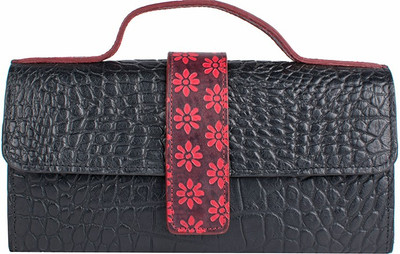 

Holii Women Casual Black, Red Genuine Leather Wallet(4 Card Slots)