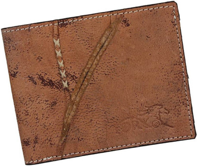 

meswarn Men Khaki Genuine Leather Wallet(2 Card Slots)
