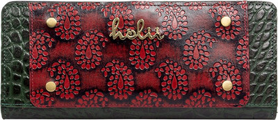 

Holii Women Casual Green, Red Genuine Leather Wallet(2 Card Slots)