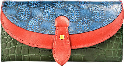 

Holii Women Casual Multicolor Genuine Leather Wallet(1 Card Slot), Green