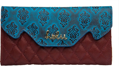 

Holii Women Casual Blue Genuine Leather Wallet(1 Card Slot)