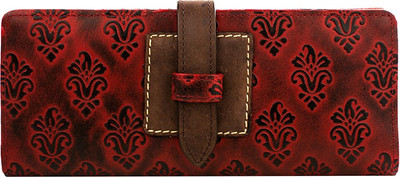 

Holii Women Casual Red Genuine Leather Wallet(1 Card Slot)