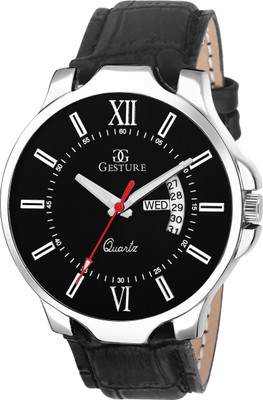 

Gesture 1105- BK Day & Date Watch - For Men