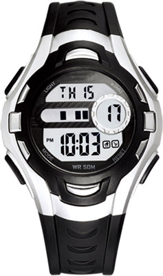 

DIRAY DRK202L1-Black EL LED Alarm & Stopwatch Multi Features Watch - For Boys & Girls