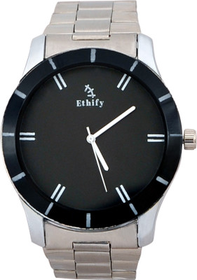 

ethify f02 Black Dial Watch - For Men