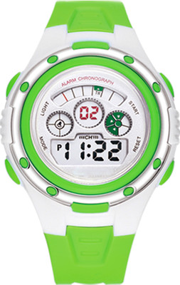 

TIME UP MR85580956-Green 3-EYE dial Design Alarm Chronograph Watch - For Boys & Girls