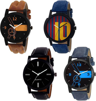 

Septem Different Look 2018 New Stylish Combo Set Of Four Watch - For Men Watch - For Men