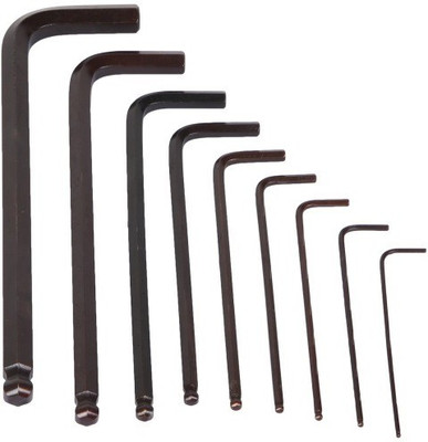 

PagKis 9 Pcs Long Arm Ball Point Hex Key Wrench Set - Metric 1.5 MM - 10 MM Allen Key Set