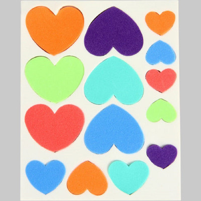 

SAMPADA Heart Self Adhesive Sticker for Art & Craft Purpose, Material- EVA