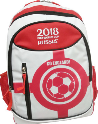 

My Baby Excels by England School Bag 45 cm School Bag(White, Red, 18 inch)